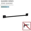 Wenko QUADRO rankšluosčių džiovintuvas, montavimas be gręžimo