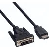 Kabelis Value HDMI - DVI- D 1m juoda (11.99.5519)