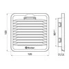 Finder Ventiliatorius su filtru 230V AC 24m3/h 17W 92mm 7F.20.8.230.1020