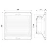 Finder Ventiliatorius su filtru 230V AC 100m3/h 28W 177mm 7F.20.8.230.3100