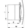 AWENTA Escudo fi125 vonios ventiliatorius 175m3/h 18W 230V baltas Awenta WEB125