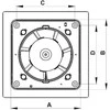 AWENTA Escudo fi125 vonios ventiliatorius 175m3/h 18W 230V baltas Awenta WEB125