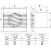airRoxy Sieninis ventiliatorius 100mm 15W pRim 100S
