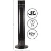 Ventiliatorius TZS First Austria Tower Fan 43"/109CM, 7,5H Timer, Remote Control, 60W, ION FA-5560-2