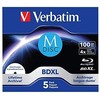 1x5 Verbatim M-Disc BD-R Blu-Ray 100GB 4x Speed rašalinis spausdinimas. JC