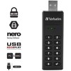 Išorinis diskas Verbatim klaviatūra Saugus USB 3.2 Gen 1 64 GB kiekvienas 49428