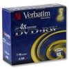 VERBATIM DVD-RW 4X BOITIER CRISTAL PACK DE 5
