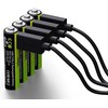 Verico LoopEnergy 4 pakuočių AAA įkraunamos baterijos, įkraunamos per USB-C