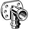 Viega Sieninis kelias 15mm x 1 / 2 "bronza (107345)