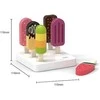 Viga Toys Medinių ledų rinkinys ant pagaliukų VIGA 6 vnt