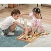 Viga medinis edinis žaidimas loginis karoliukai 104 Montessori elementai