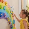 Viga Toys VIGA medinė sensorinė manipuliacinė lenta EDU Vaivorykštė