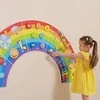Viga Toys VIGA medinė sensorinė manipuliacinė lenta EDU Vaivorykštė