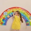 Viga Toys VIGA medinė sensorinė manipuliacinė lenta EDU Vaivorykštė