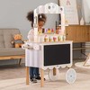 Viga Toys Medinė parduotuvė ledainė saldumynų vežimėlis VIGA 3in1