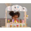 Viga Toys Medinė parduotuvė ledainė saldumynų vežimėlis VIGA 3in1