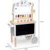 Viga Toys Medinė parduotuvė ledainė saldumynų vežimėlis VIGA 3in1