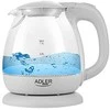 Adler | Virdulys | AD 1283G | Standartinis | 1100 W | 1 L | Plastikas/stiklas | 360° sukamasis pagrindas | Pilkas