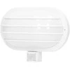 Sieninis šviestuvas Orno LASO, sodo šviestuvas su 180° judesio jutikliu, 1x60W, E27, IP44, plastikinis, baltas