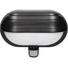Sieninis šviestuvas Orno MUSAM, sodo šviestuvas su 180° judesio jutikliu, 1x60W, E27, IP44, su sklende, plastikinis, juodas