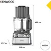 Virtuvinis kombainas Kenwood FDM72.990SS Multipro XL svoris +