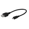 „Vivanco“ kabelis „microUSB“ – USB OTG 0,15 m (45298)