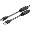 VivoLink USB laidas USB-A - micro-B 15 m juodas (PROUSBAB15)