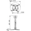 Laikiklis Vogels | Projektorius Ceiling mount | Turn, Tilt | Juodas/Sidabrinis