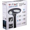 10W sodo šviestuvas V-TAC su judesio davikliu, 4000K, IP65, su 24W saulės baterija, juodas. Valdomas RF, su laikmačiu. Reikalinga atrama LED35010.