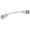 Wantec wW Patch CableCat.7 RohCable ypač plonas (kištukas CAT6A) SSTP baltas 0,10 m (7113)