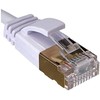 Wantec wW Patch CableCat.7 RohCable ypač plonas (kištukas CAT6A) SSTP baltas 0,10 m (7113)
