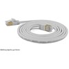 „Wantec“ jungiamasis kabelis SSTP CAT7 Ste. CAT6a d=4mm 0.25m pilkas