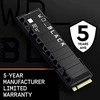 WD Juodas 4TB SN850X NVMe SSD diskas, itin greitas, PCIe Gen4 x4, M.2, vidinis, su „SANDISK“ procesoriumi