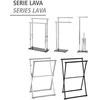 Sulankstoma rankšluosčių ir drabužių kabykla LAVA, WENKO 23709100/40895