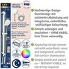 LED dušo laikiklis su dušo ausinėmis, 12 spalvų, komplektas, WENKO