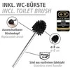 Tualeto popieriaus stovas ir šepetys wc RIVALTA, 3in1, bambukas, WENKO