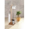 Tualeto popieriaus stovas ir šepetys wc RIVALTA, 3in1, bambukas, WENKO