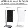 WENKO, rankšluosčių ir drabužių kabykla 45,5x20x82 cm balta poliderva ir chromas