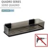 Wenko QUADRO skaidri vonios lentyna, montavimas be gręžimo