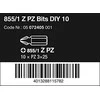 Standartinis antgalis Wera DIY-Box PZ3 x 25mm 855/1 Z, 10vnt