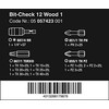WERA Bit-Check 12 Wood 1 bitų rinkinys
