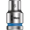 Wera Wera A 4 socket magnet strip Zyklop socket set 1/4 (juodas/žalias, 9 pieces)