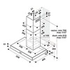 Gartraukis Gartraukio kaminas Whirlpool AKR 558/3 IX (433 m3/h, 598mm, inox spalvos)