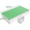 Wiesenfield Transportinis tinklas krovinio tvirtinimui priekabai, smulkaus tinklelio, 2,5 x 4,5 m, žalias