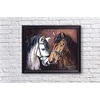 Wizardi Deimantinis paveikslas Horse Tenderness 48X38cm WD2469