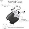 Woodcessories Juodas „AirPod“ odinis dėklas su dirželiu