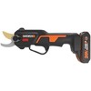 WORX 20V 25 mm akumuliatorinės bešepetėlinės genėjimo žirklės - su akumuliatoriumi ir įkrovikliu (WG330E)