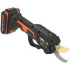 WORX 20V 25 mm akumuliatorinės bešepetėlinės genėjimo žirklės - su akumuliatoriumi ir įkrovikliu (WG330E)