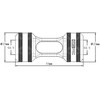 XSPC Inline Filter G1/4 inch – matte juodas