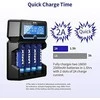 Xtar universalus 4 x Li-ion ir Ni-MH akumuliatorių įkroviklis su LCD ekranu X4